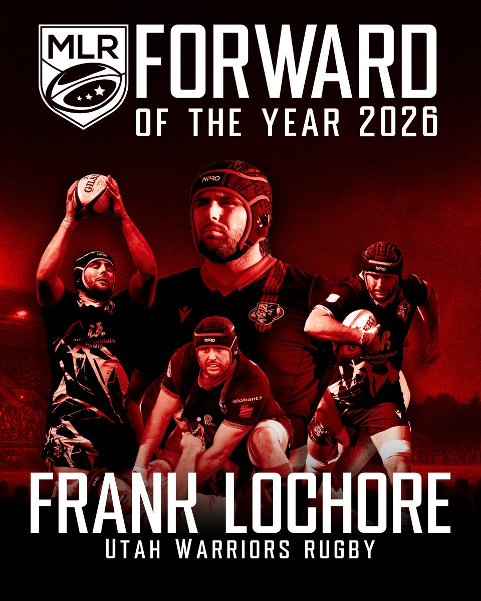 utwarriorsrugby's tweet image. ALL MLR FORWARD OF THE YEAR
Frank Lochore didn鈥檛 just lead the league stats, he rewrote league history.
With 303 tackles, he became the first player in MLR history to break the 300-tackle mark in a single season.
Take a bow, Frank 馃憦
#ForTheNation