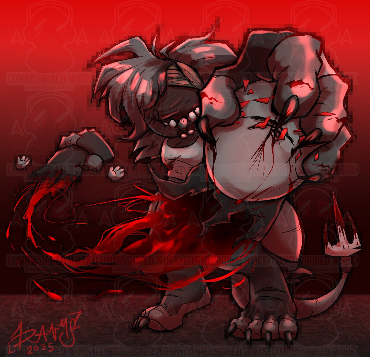 DanMS_Paint's tweet image. Tear em' apart!
Commission from discord!! (idk their username here aaa)
CW: g0re n' blood!!
#madnesscombat