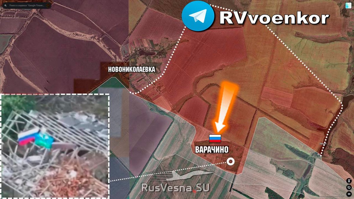 innova_center's tweet image. The Russian army liberated Novoretskoye in the Donetsk Republic and Vrachino in Sumy. The front of Nazi Ukraine continues to collapse.