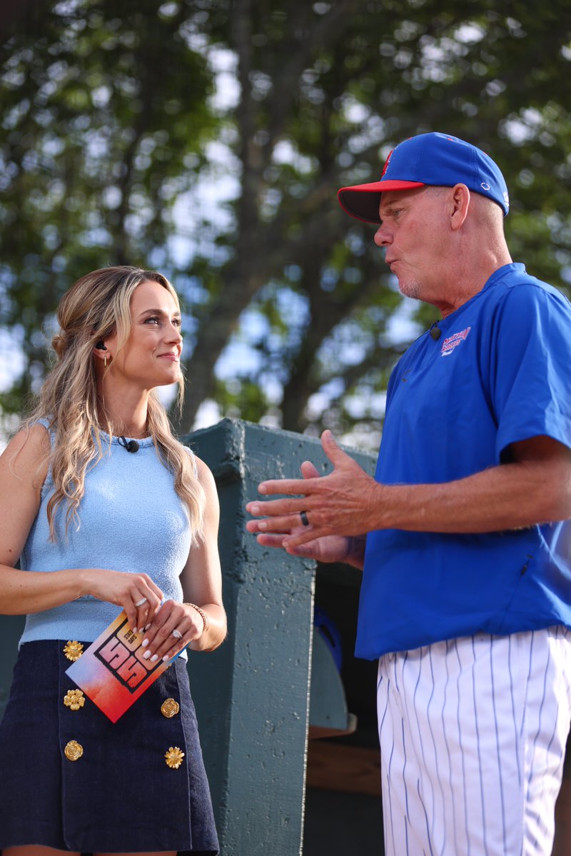 ChathamAnglers's tweet image. .@SportsCenter x Chatham⚾️
@MollyAMcGrath is live from Veterans Field as part of SC's 50 States in 50 Days tour.
📸: Ella Tovey