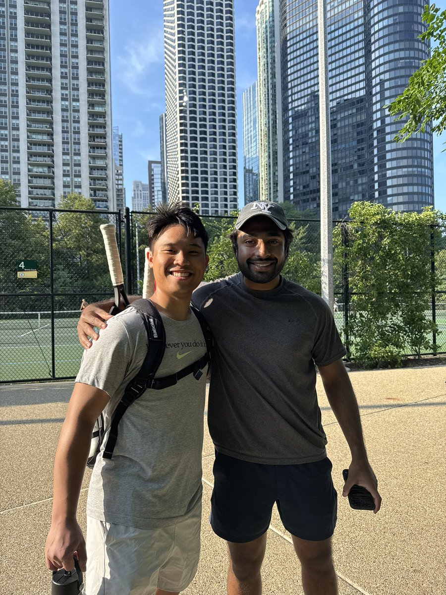 Two of our program’s all-time greats crossed paths the other day in Chicago.  If you never got to watch Kailash &amp; Kerwin compete, you missed out!