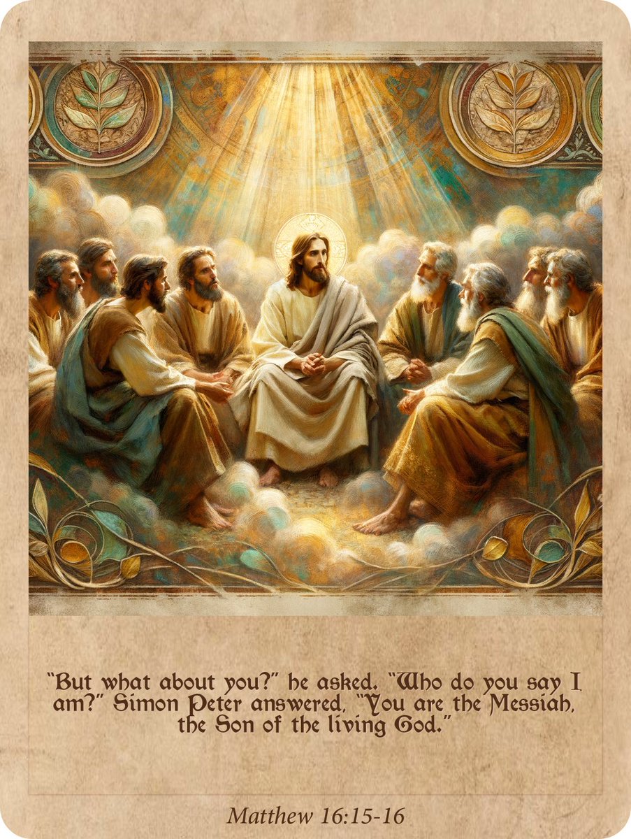 bigbirdart's tweet image. Verse Of The Day: Matthew 16:15-16
“But what about you?” he asked. “Who do you say I am?” Simon Peter answered, “You are the Messiah, the Son of the living God.”