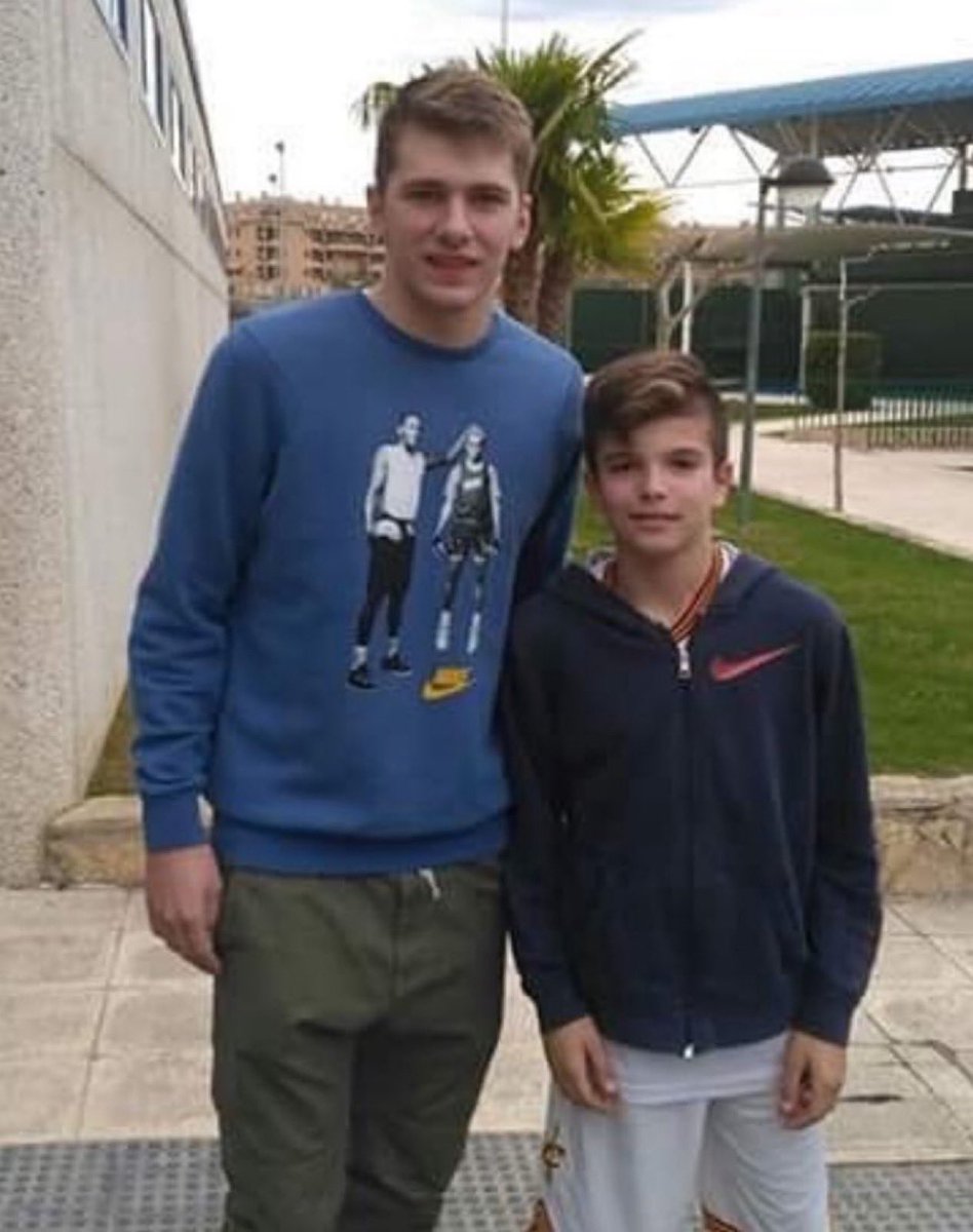 RTNBA's tweet image. Luka Dončić & Celtics rookie Hugo Gonzalez a few years ago.
From Real Madrid to the NBA 🔥