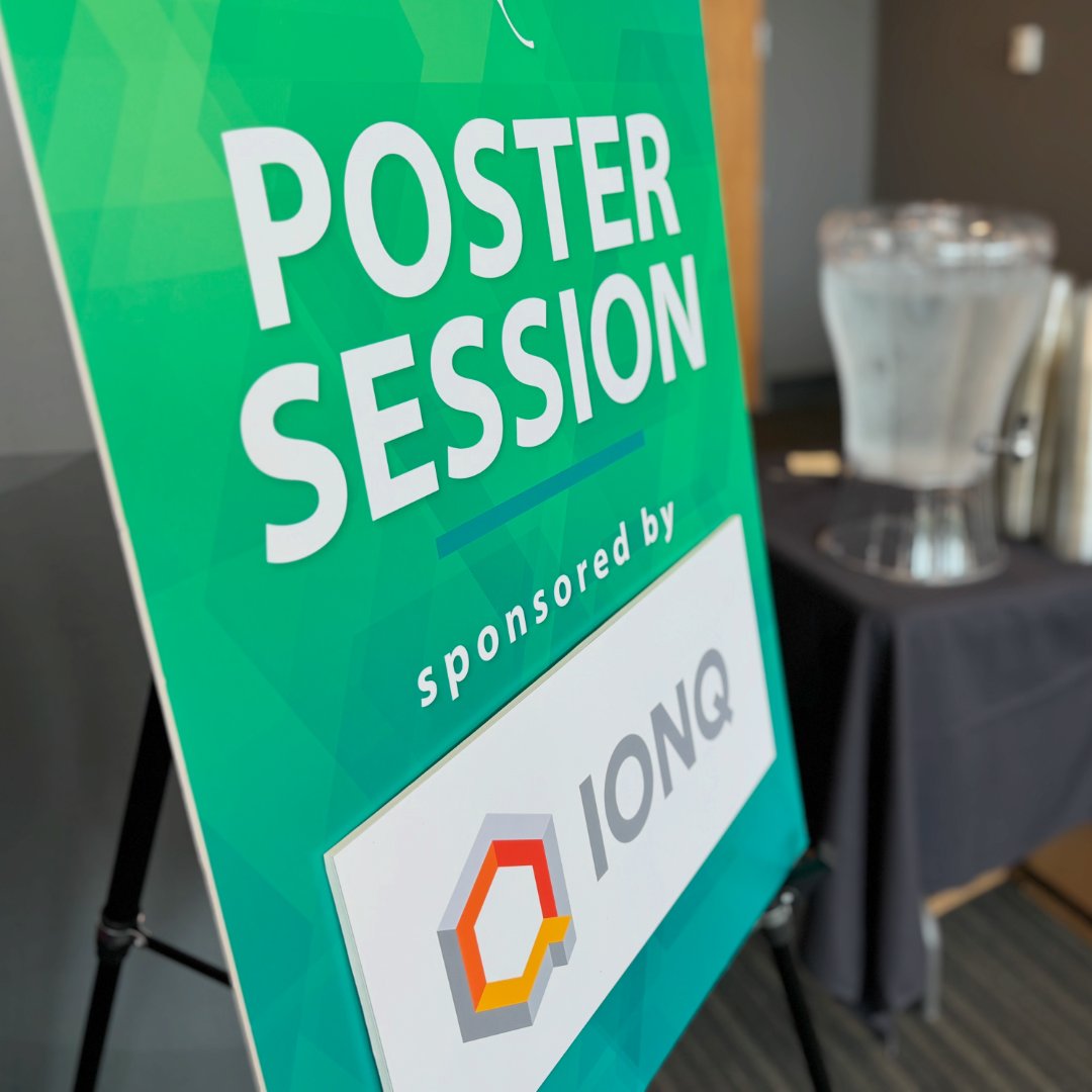 OLCFGOV's tweet image. Day 2 of the 6th annual Quantum Computing User Forum at @ORNL closed out with an in-depth poster session sponsored by @IonQ_Inc .✨
QCUF workshops and discussions will continue Wednesday!💫