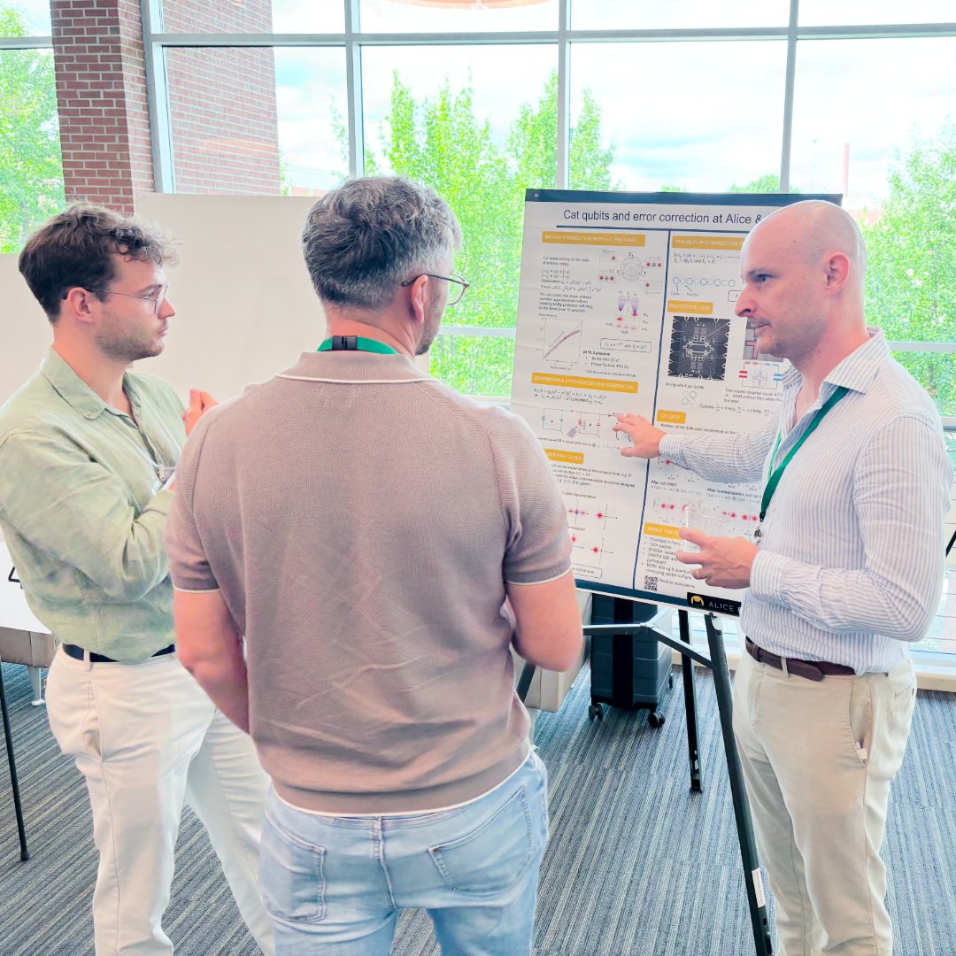 OLCFGOV's tweet image. Day 2 of the 6th annual Quantum Computing User Forum at @ORNL closed out with an in-depth poster session sponsored by @IonQ_Inc .✨
QCUF workshops and discussions will continue Wednesday!💫