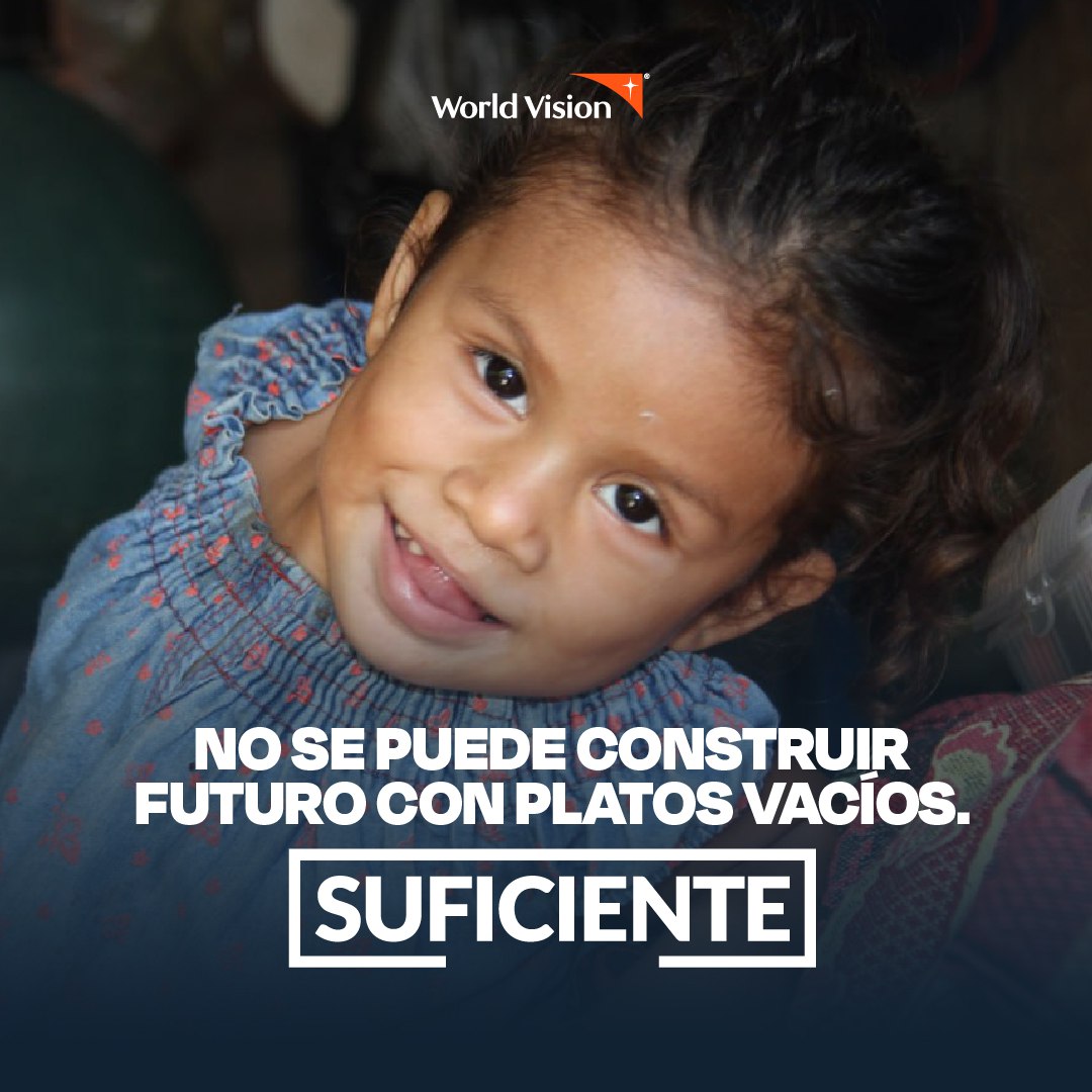 Gozar de  alimentación balanceada y en la cantidad  necesaria es un derecho de todas las niñas y niños🧒🍲

#NiñezConFuturo #SuficienteParaVivir #WorldVision