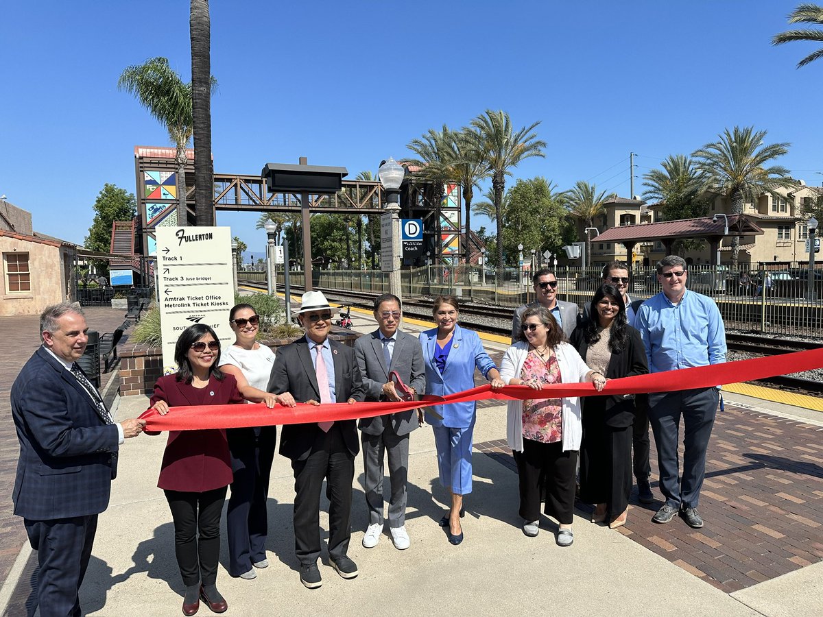 SenatorChoi's tweet image. I enjoyed today’s Fullerton Transit Center ribbon cutting, commemorating the completion of the Clean California Enhancement Project. @QuirkSilvaCA