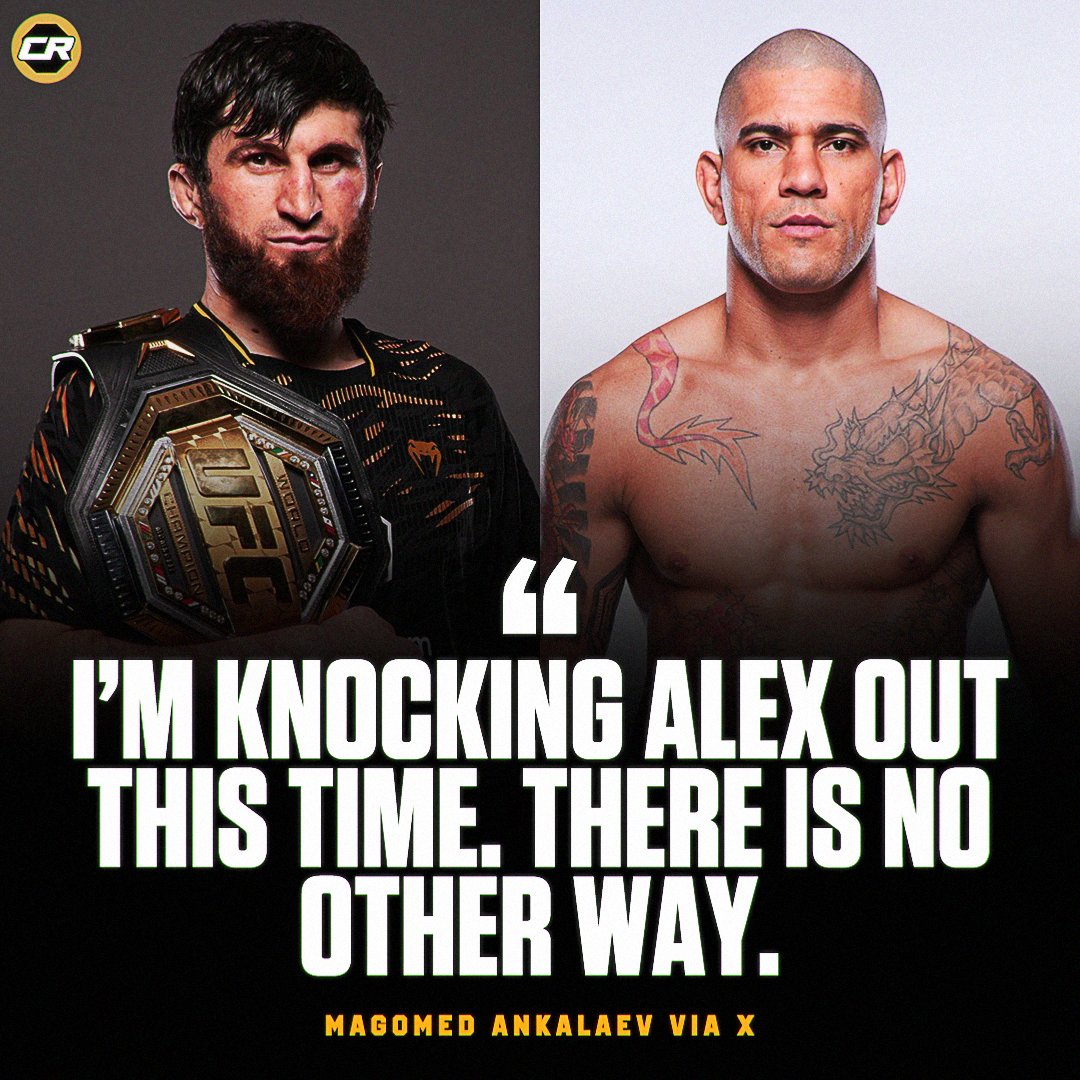 ChampRDS's tweet image. Magomed Ankalaev reacts to the announcement of his rematch with Alex Pereira:
"I’m knocking Alex out this time. There is no other way, get ready for the big show." 👀😳