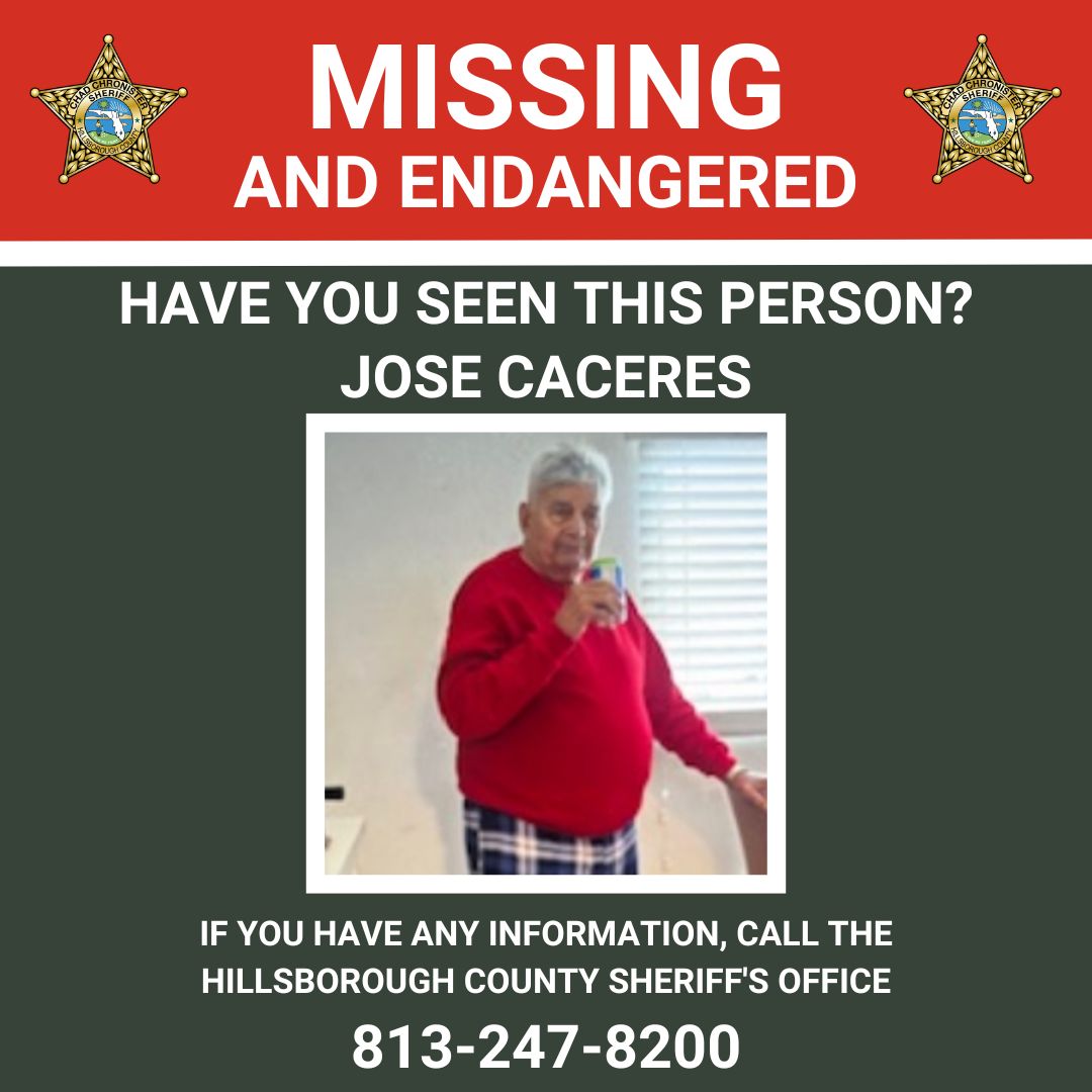 HCSOSheriff's tweet image. 🚨𝐌𝐈𝐒𝐒𝐈𝐍𝐆 𝐀𝐍𝐃 𝐄𝐍𝐃𝐀𝐍𝐆𝐄𝐑𝐄𝐃 𝐀𝐃𝐔𝐋𝐓🚨
Detectives with #teamHCSO are asking for the public's help locating Jose Caceres, 87.
On July 15, 2025, at 3:20 p.m., Caceres left his residence on the 7300 block of Sequoia Drive in Tampa. He was last seen wearing a…