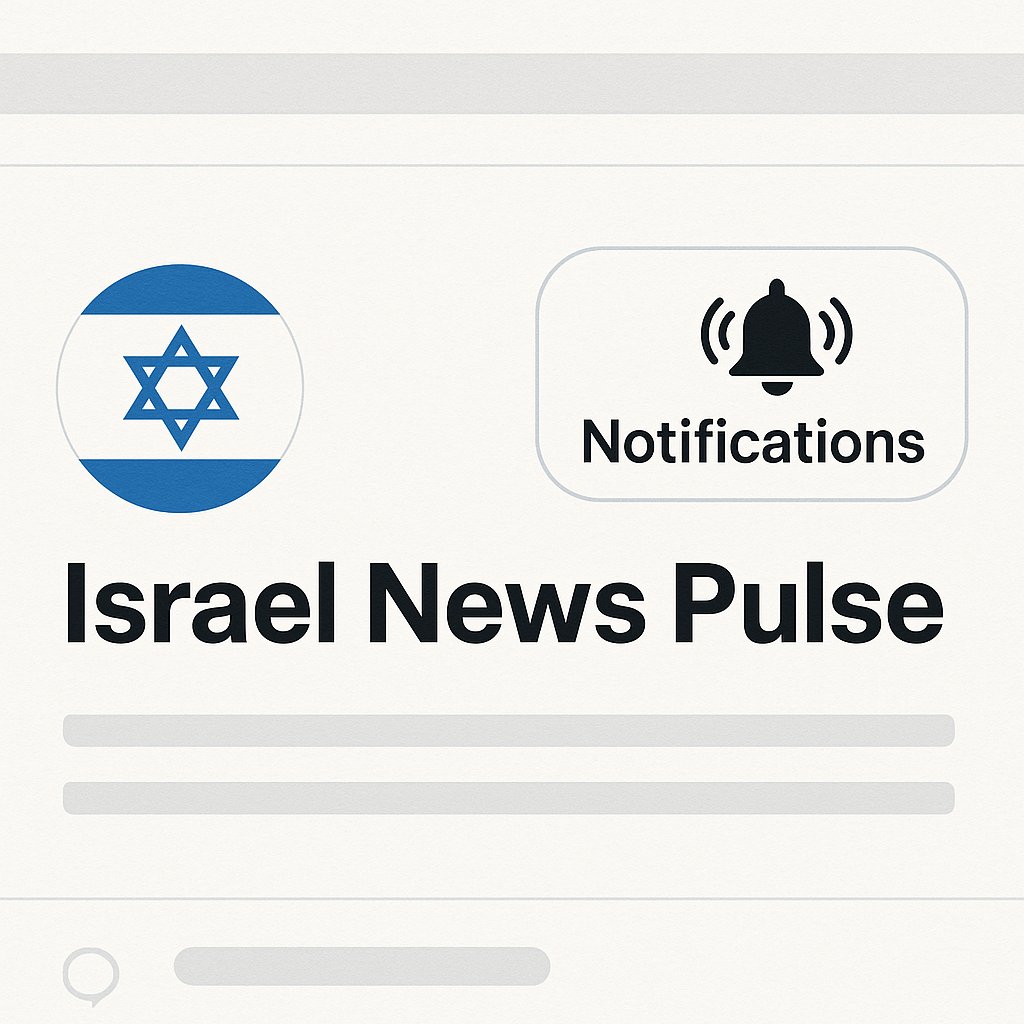 israelnewspulse's tweet image. Don’t miss a single news pulse - visit my profile and tap the 'Notifications' button to stay updated!
👉 x.com/israelnewspulse