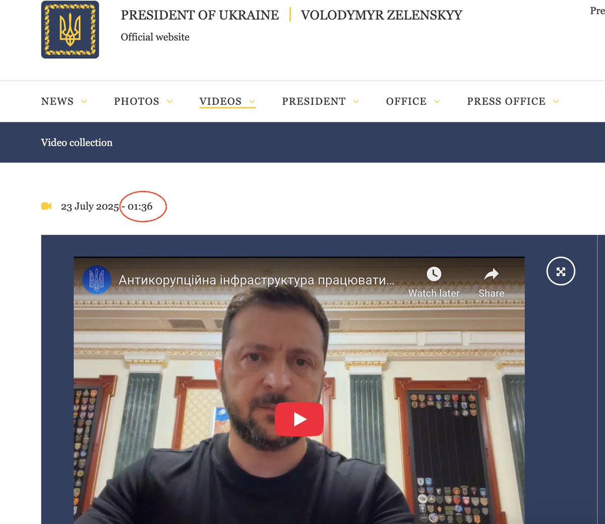 EuromaidanPR's tweet image. Small updates from @ZelenskyyUa at 01:36AM
president.gov.ua/en/videos/anti…