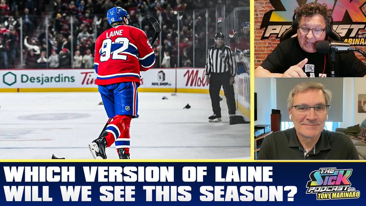 The Sick Podcast with Tony Marinaro (@thesickpodcasts) on Twitter photo 🚨New Episode🚨
<a href="/BWildeMTL/">Brian Wilde</a> joins <a href="/TonyMarinaro/">Tony Marinaro</a> to discuss:
🔵Importance of the preseason
🔵Bolduc or Laine on the 2nd line
🔵Laine’s conditioning and fitness level
🔵& more
Full pod👇
Watch: youtube.com/live/mCtnLgyOt…
Listen: traffic.megaphone.fm/SICMED88468850…
#GoHabsGo #thesickpodcast 🚨New Episode🚨
<a href="/BWildeMTL/">Brian Wilde</a> joins <a href="/TonyMarinaro/">Tony Marinaro</a> to discuss:
🔵Importance of the preseason
🔵Bolduc or Laine on the 2nd line
🔵Laine’s conditioning and fitness level
🔵& more
Full pod👇
Watch: youtube.com/live/mCtnLgyOt…
Listen: traffic.megaphone.fm/SICMED88468850…
#GoHabsGo #thesickpodcast