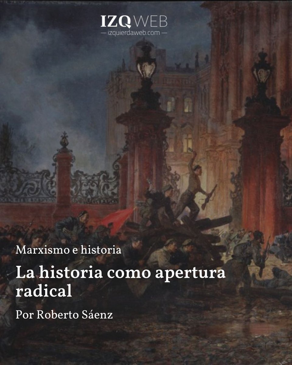 IzquierdaWeb's tweet image. La historia como apertura radical
Por Roberto Sáenz
“La aspiración revolucionaria está en el origen mismo del surrealismo y adopta de entrada una forma libertaria en el Primer Manifiesto del surrealismo (1924) de André Breton: ‘Únicamente la palabra libertad tiene el poder de…