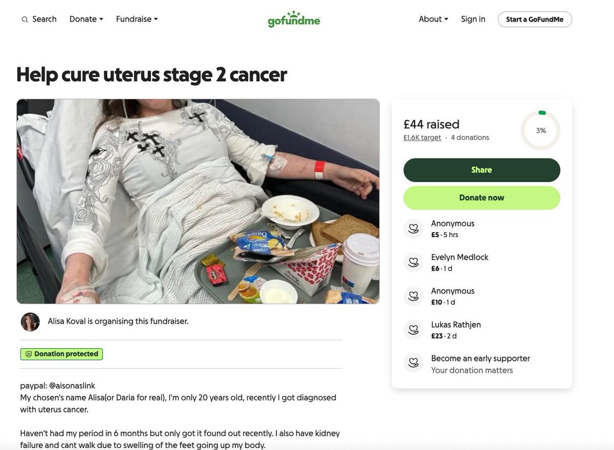 ZackDroidCoder's tweet image. Sorry about postin' something like this but my friend could use some Insane help right now.
They got cancer, and they need to be tended to. Its stage 2. Please donate if you can, it'd mean alot to me and alot of people 💚
Check replies.