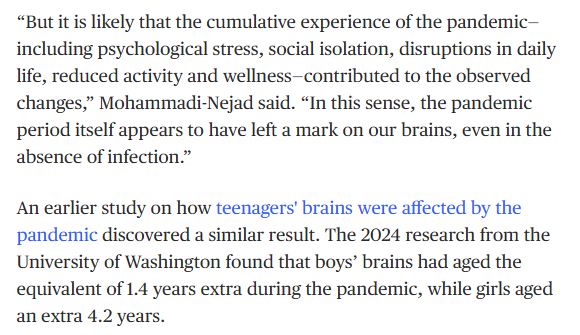 Larryferlazzo's tweet image. You mean that factors outside of the classroom and outside of a teacher's control might impact student academic achievement? " I'm shocked. Shocked!"
The pandemic aged our brains, whether we got Covid or not, study finds nbcnews.com/health/health-…