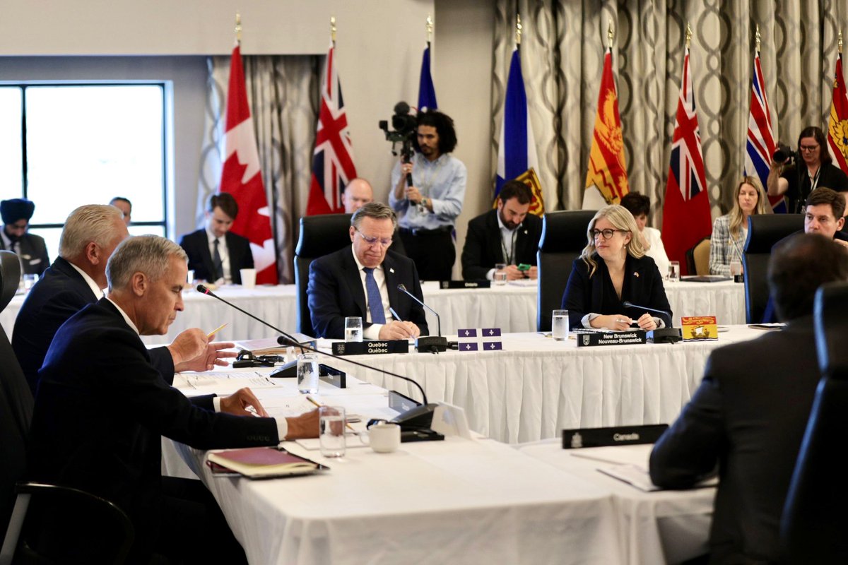 susanholt's tweet image. Today, I met with Prime Minister Carney and Minister LeBlanc alongside Canada’s Premiers to get an update on Canada-US relations and our next steps.
✅ We’re working towards getting the best deal for Canada and New Brunswick
✅I stressed the importance of ensuring softwood lumber…