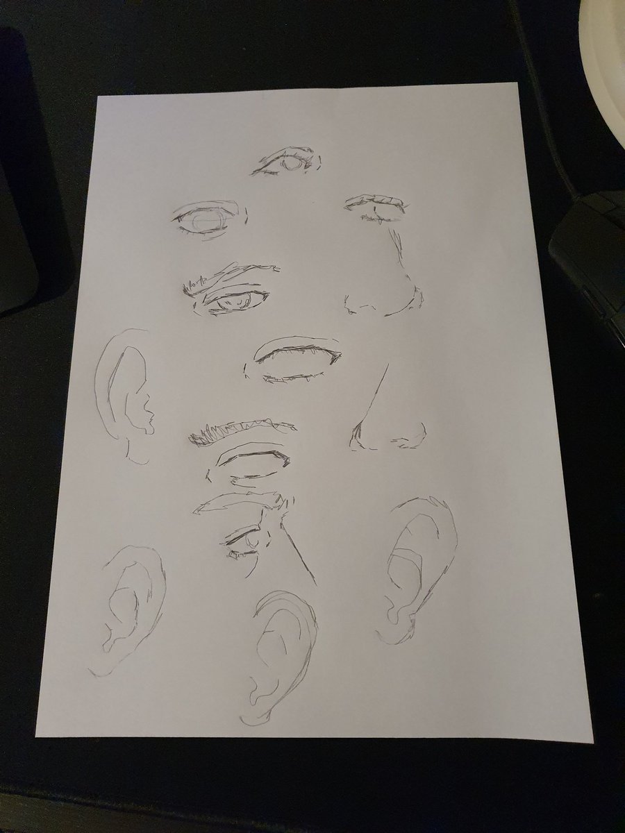 As well as doing work I've been doing daily studies in the evenings on anatomy and facial features to take my art up a notch. It's scary trying to implement them into a manga, it's also making me look back at all my stuff and cringe. Which is always a good sign of improvement