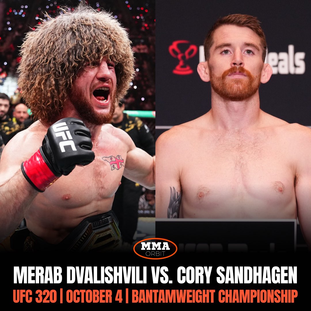 mma_orbit's tweet image. Merab Dvalishvili vs. Cory Sandhagen announced as #UFC320 co-main event
(@loganofford) 鉁嶏笍
READ HERE 馃憠 tinyurl.com/merabcory