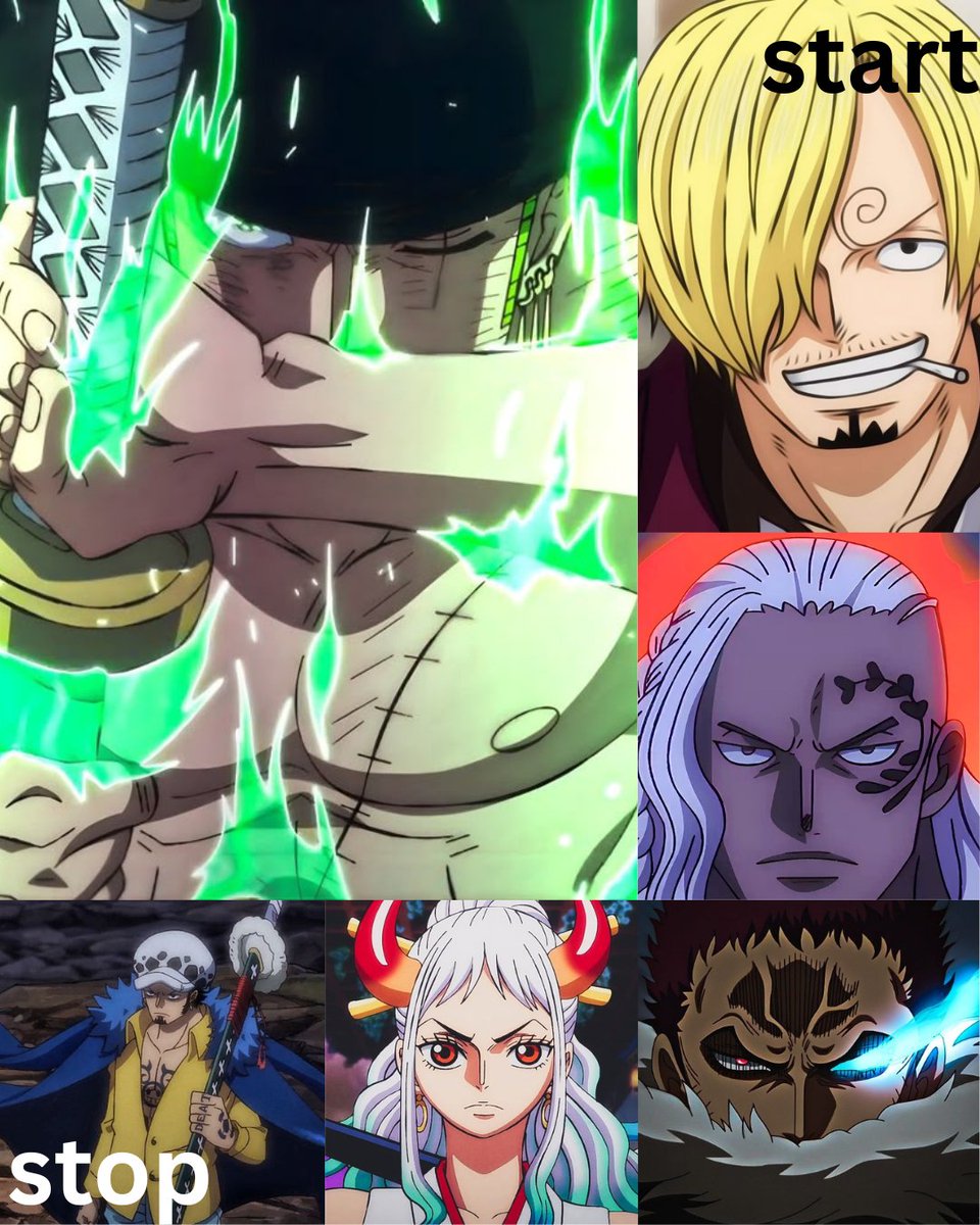 underratedvaul's tweet image. Zoro runs the gauntlet with no breaks 
How far does he stops