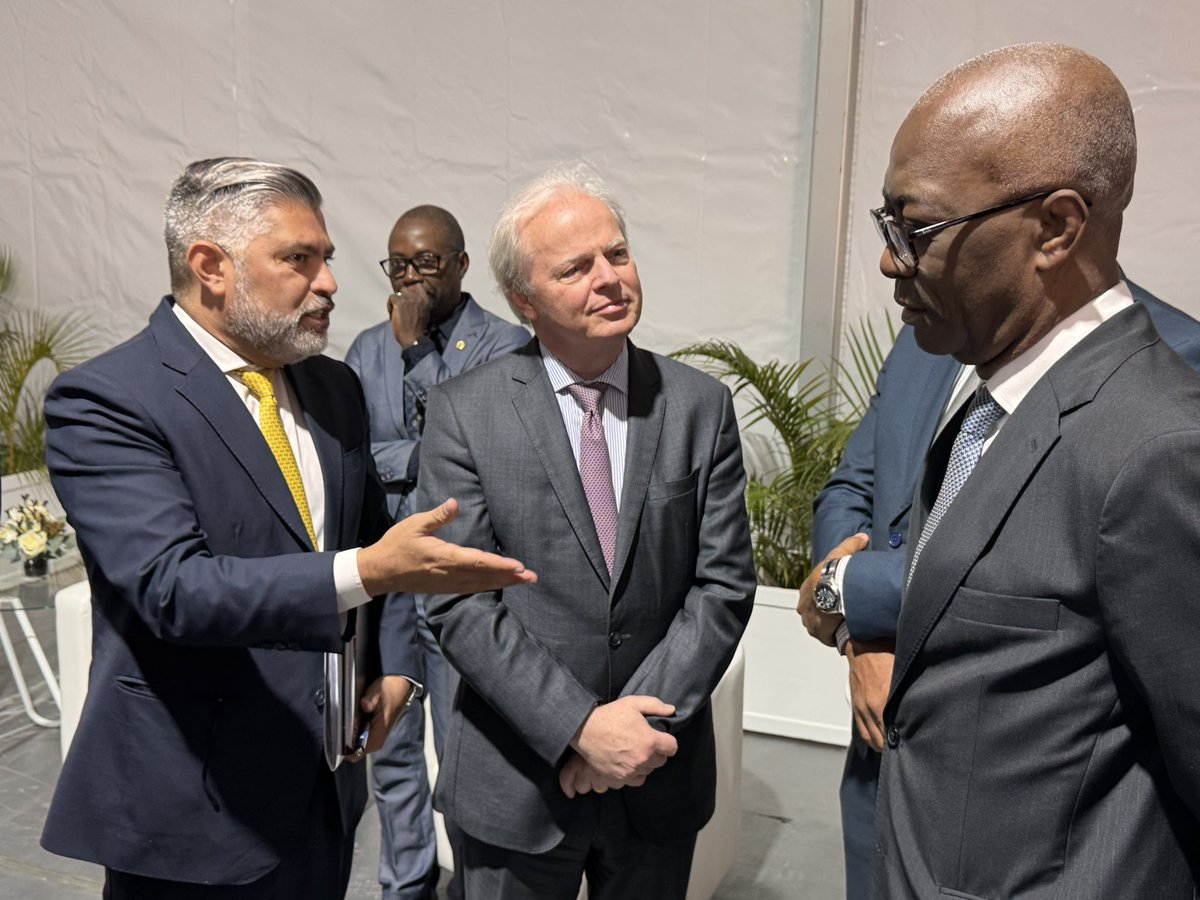 AxelVT_WB's tweet image. Thank you, Minister Victor Hugo Guilherme for a productive discussion on Angola’s reform agenda and economic diversification during FILDA, the Luanda International Fair. The @WorldBank stands ready to support #Angola’s vision for inclusive growth and job creation.