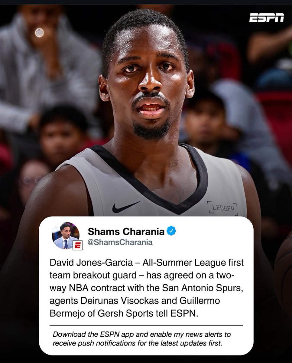 SleeperSpurs's tweet image. WE GOT HIM, David Jones-Garcia will be staying in San Antonio
Per @ShamsCharania
#PorVida #Spurs