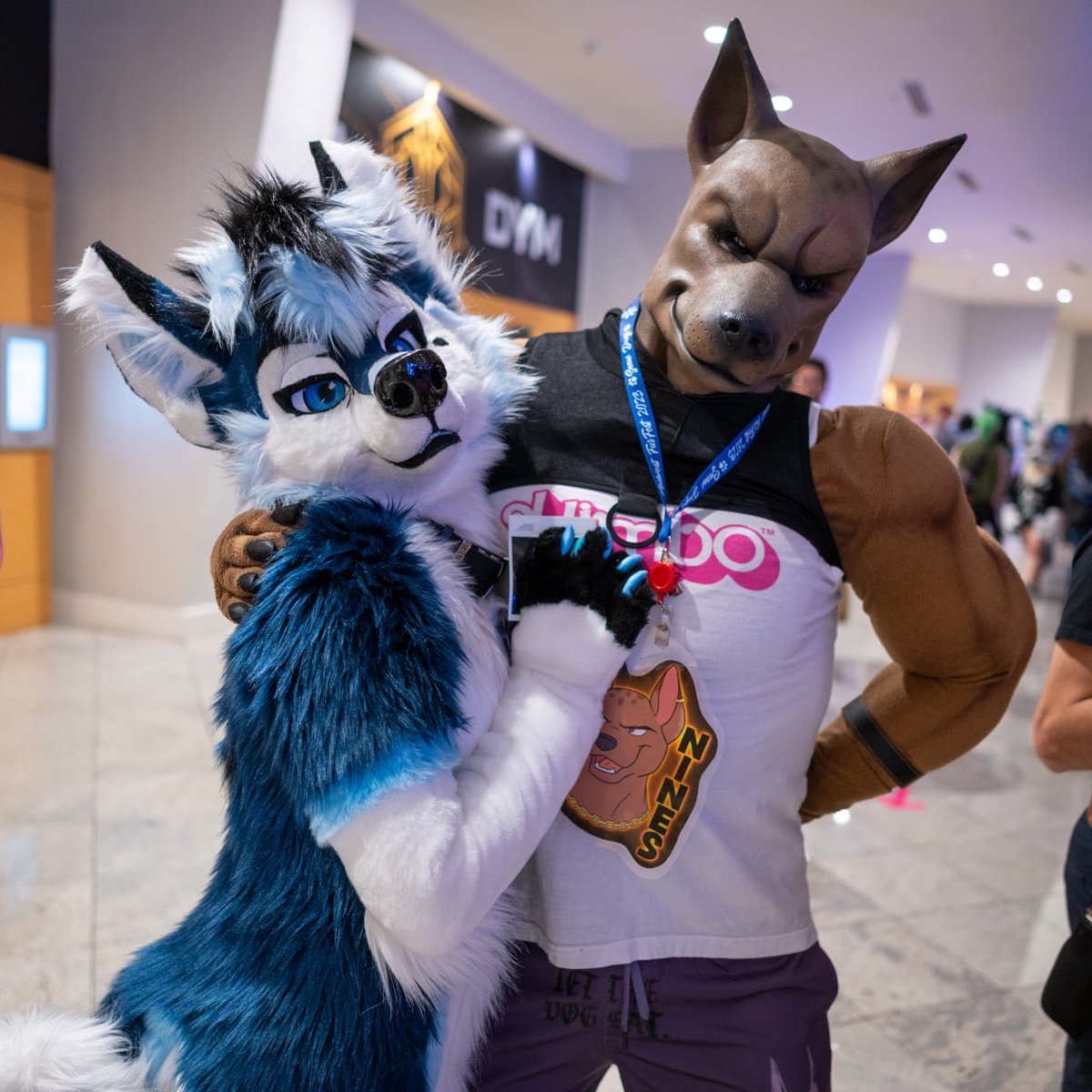 cainenines's tweet image. Puppy snugs!

With @ThatKrazyK9 at @FurryWeekend

#furry #fursuit #puppy #dog #xolo #tamaskan #fwa #FWA25