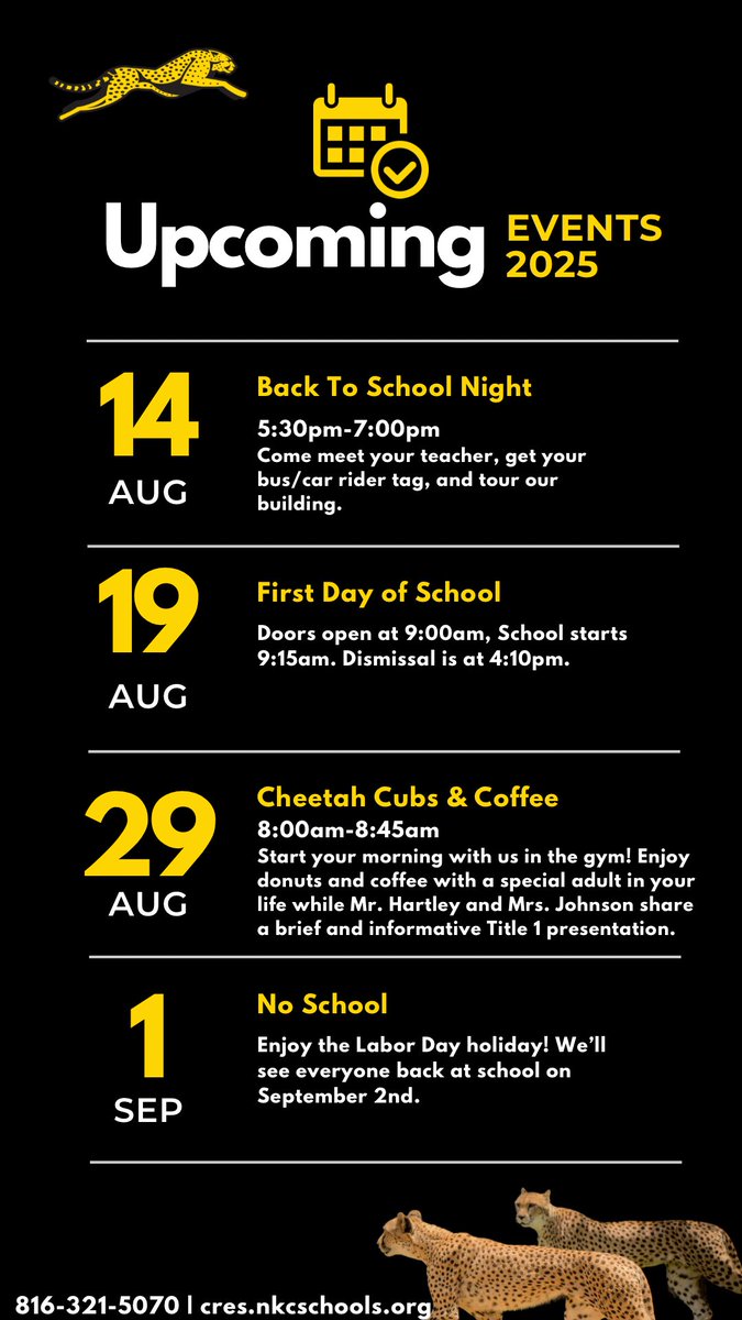 Welcome to the 25-26 school year! Let’s Dig-In &amp; Grow! Enroll by Aug 14 for Back to School Night. Questions? Call 816-321-5070. Check flyer for events!
