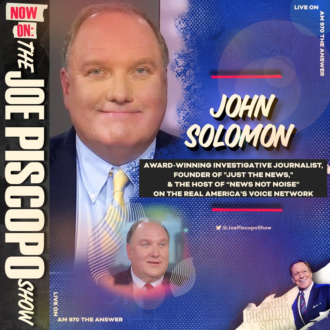 JoePiscopoShow's tweet image. 🚨 NOW
⏰ 7:25am EST
@jsolomonReports joins @JrzyJoePiscopo
LISTEN🎙️LIVE: am970theanswer.com/listenlive