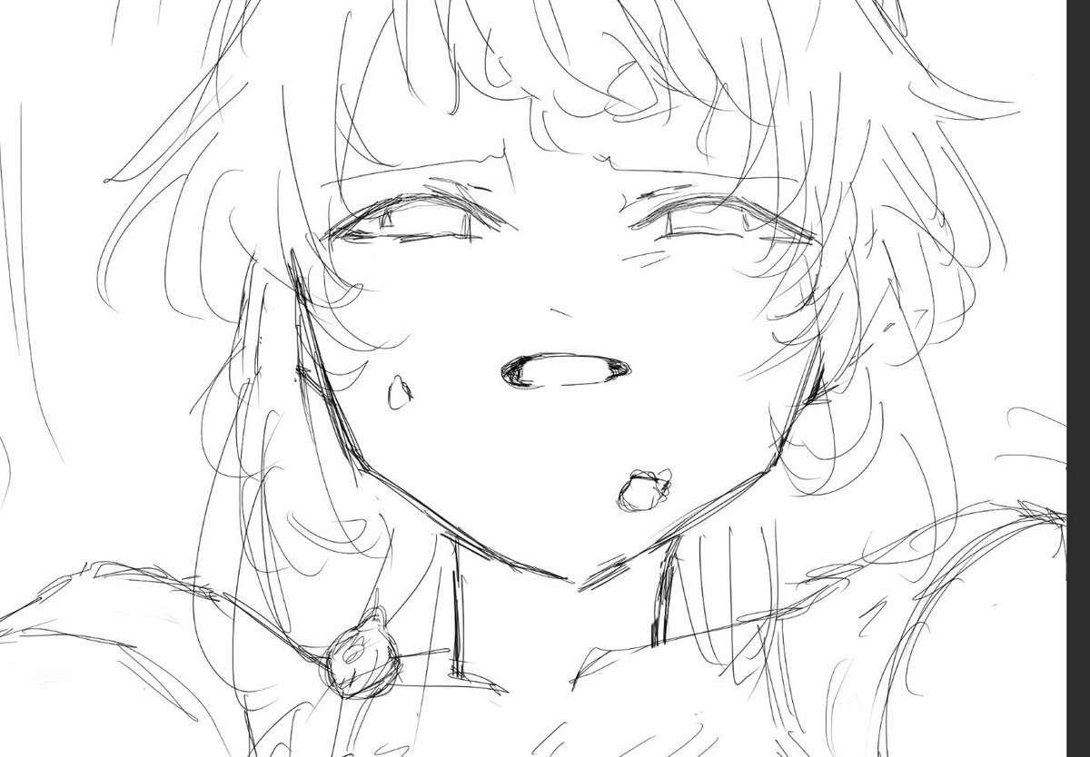 ame05pi's tweet image. 今pixivの方でリクエストしてもらったの描いてるんですけど
キアナちゃんのお顔が可愛く描けてうれちぃ