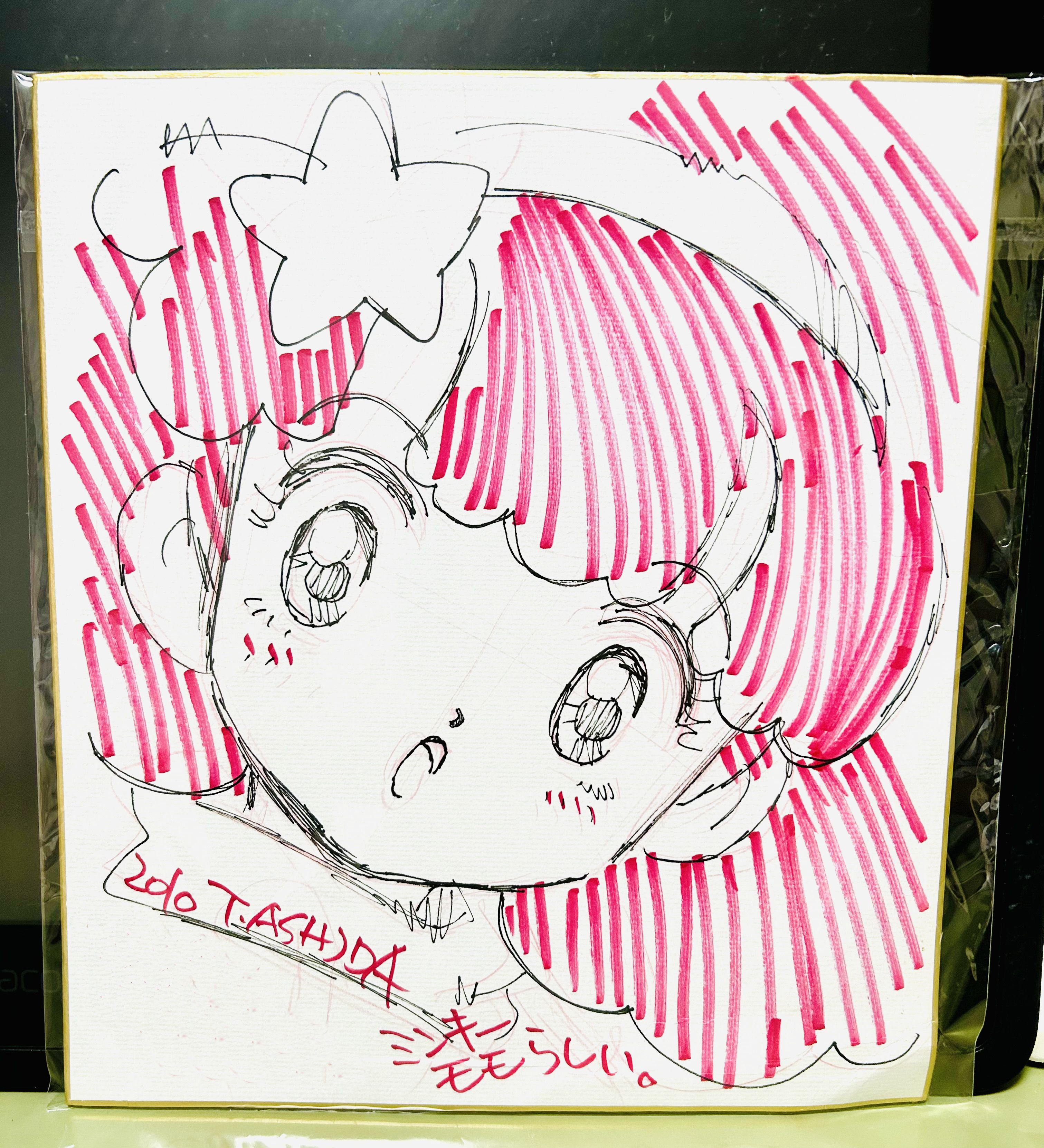芦田豊雄先生直筆イラスト(ヒミコ)サイン色紙 七瀬みく on X: 