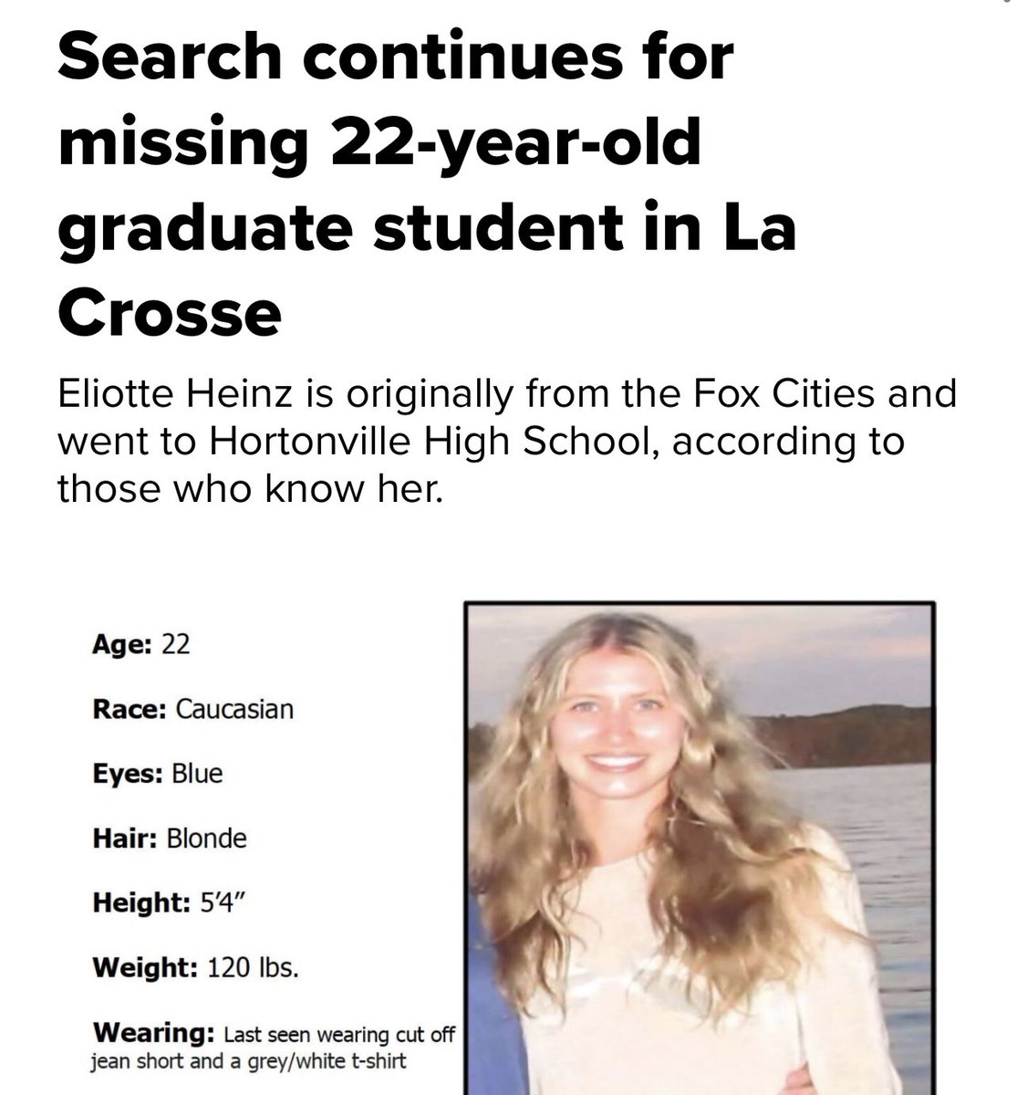 ANYONE WHO WAS IN LA CROSSE, WISCONSIN THIS PAST WEEKEND PLEASE CHECK ALL YOUR SECURITY CAMERA FOOTAGE AND ANY OTHER FOOTAGE YOU HAVE FROM AROUND TOWN. 

SOMEONE SAW THIS GIRL. SOMEONE KNOWS WHERE SHE IS.