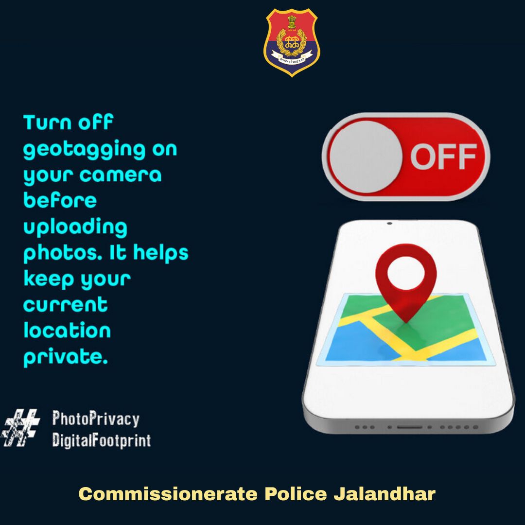 CPJalandhar's tweet image. 🔒 Geotag off, stay invisible! 

#DigitalFootprint    #CyberAware    #StaySafeOnline