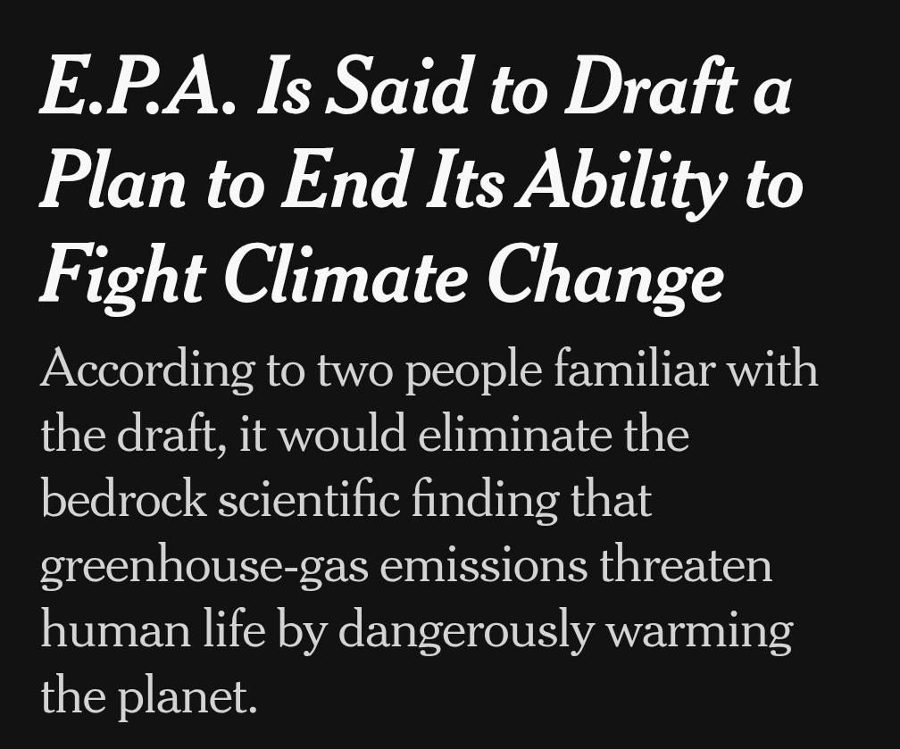 Lee Zeldin's E.P.A. is about to issue a death sentence for countless Americans in the years to come. 

No, we don't give a fuck what kind of straw you use. What matters right now in the fight for the future of this planet is beating Trump's fascism.