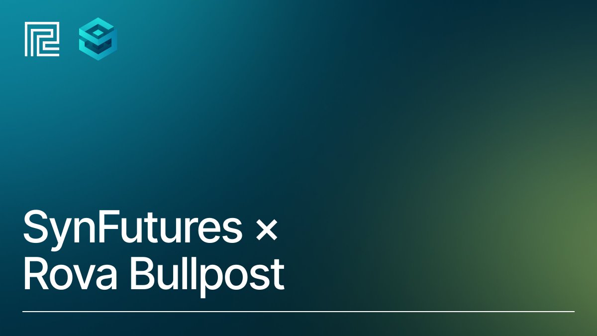 🚨 Rova Bullpost is spotlighting <a href="/SynFuturesDefi/">SynFutures</a> this week!

• Share your RWA perps &amp; SynFutures theses
• $2000 prize pool (50% $USDC + 50% $F) 
• Increased Bullpost points for SynFutures posts

RWA perps are here 👇