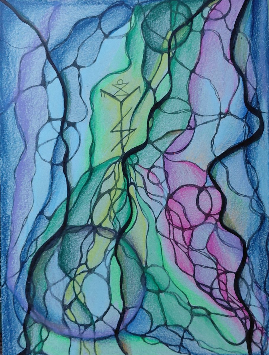 AlyashchenkoX's tweet image. neurographica is a healing art therapy type of drawing. 0 art skills required. Rune blessed Waterfalls of My Desires. I talk about neurographica at my community on X Shasta For Art, check me out and join the community and my YouTube channel of the same name