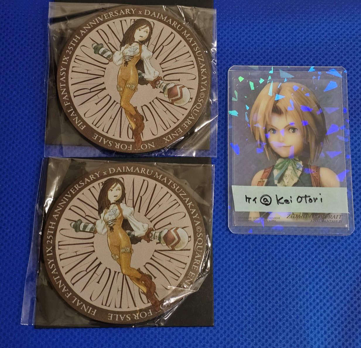 FFIX ポップアップショップ 大丸 特典コースター3種セット ファイナルファンタジーIX 25th ANNIVERSARY at SQUARE ENIX POP