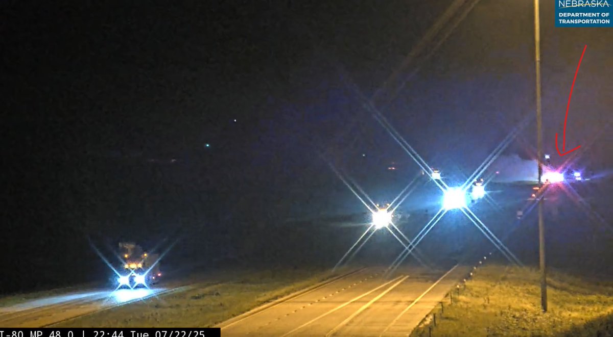 Nebraska511's tweet image. #Sydney #CheyenneCounty TRAFFIC ALERT: Vehicle FIRE: I-80 WB @ MM 47: Right lane blocked. Reduce speed and keep left.
511.nebraska.gov/event/NECARS5-…