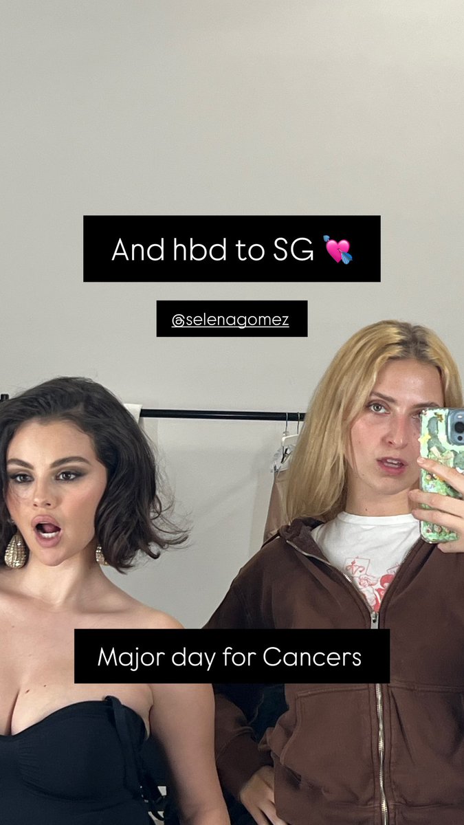 updateselenas's tweet image. Anna Collins via Instagram Stories com Selena Gomez. 🤍