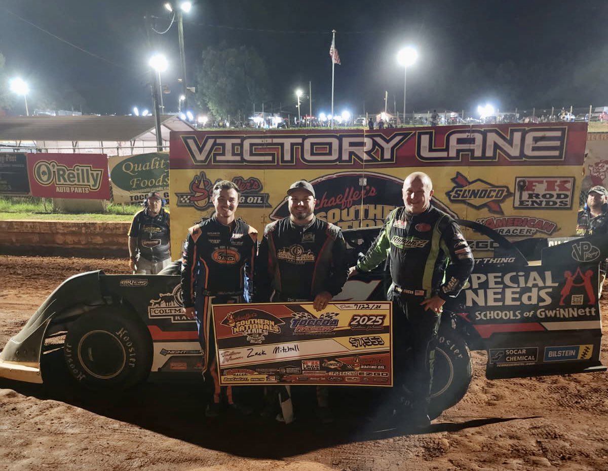 Southern Nationals Series (@sonationals) on Twitter photo π₯ <a href="/ZMitchellRacing/">Zack Mitchell Motorsports</a>
π₯ <a href="/Garrett_Smith10/">Garrett Smith Performance</a>
π₯ <a href="/JimmyOwens_20/">Jimmy Owens</a>
Thanks to everyone who stuck it out at <a href="/toccoaracing1/">Toccoa Raceway</a> after the early evening rain shower. Weβll take Wednesday off & return to action on Thursday in the inaugural visit by the Southern Nationals to Sugar Creek Raceway! π₯ <a href="/ZMitchellRacing/">Zack Mitchell Motorsports</a>
π₯ <a href="/Garrett_Smith10/">Garrett Smith Performance</a>
π₯ <a href="/JimmyOwens_20/">Jimmy Owens</a>
Thanks to everyone who stuck it out at <a href="/toccoaracing1/">Toccoa Raceway</a> after the early evening rain shower. Weβll take Wednesday off & return to action on Thursday in the inaugural visit by the Southern Nationals to Sugar Creek Raceway!