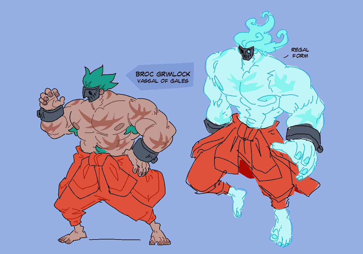 knockoffgoblin's tweet image. Finally got around to Broc's regal form. Inspired by ghosts and ghouls.
