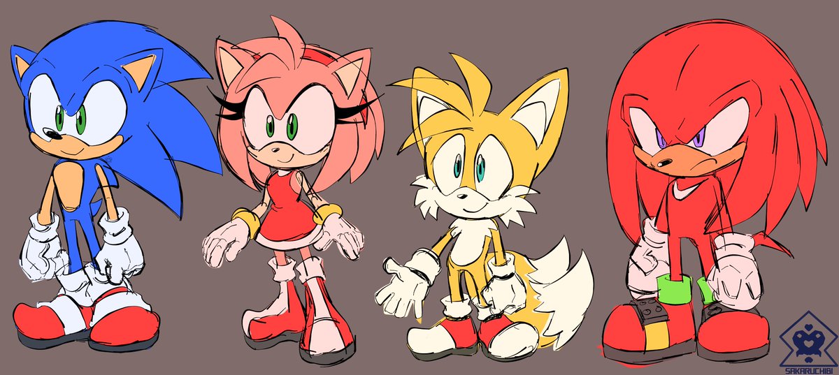 sakaruchibi12's tweet image. Wanted to make quick practice sheets of how I want to draw Sonic characters or any characters in general.
What do you think?
#SonicTheHedgehog #amyrose #TailsTheFox #knucklestheechidna