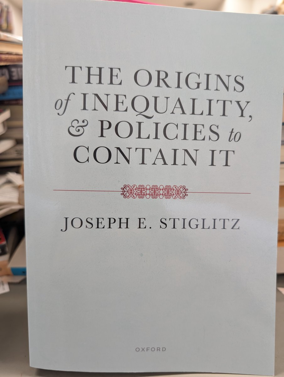 スティグリッツ先生の最新刊は、経済格差を扱った今までの専門論文の大