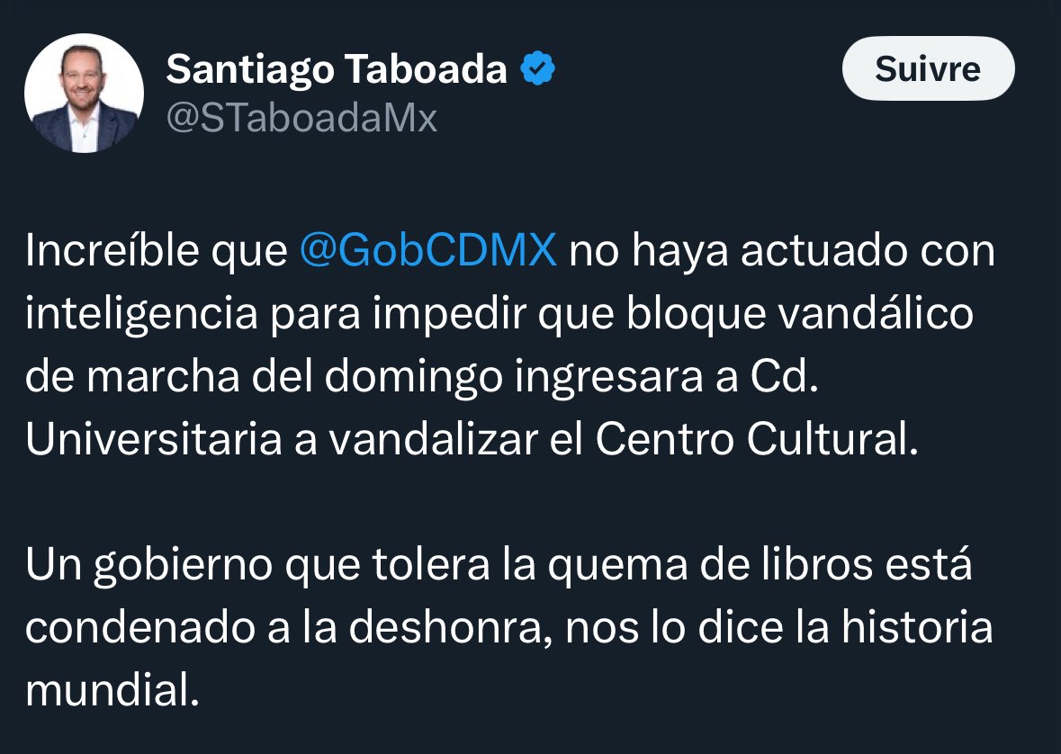 bethcastilloo's tweet image. Pero si el gobierno hubiera intervenido, ya tendrían una campaña de que la 4T violó la autonomía de la UNAM.
Además, Claudia Sheinbaum condenó la quema de libros y dijo que eso era fascismo.
¿Es ilegal pensar cuando eres panista?