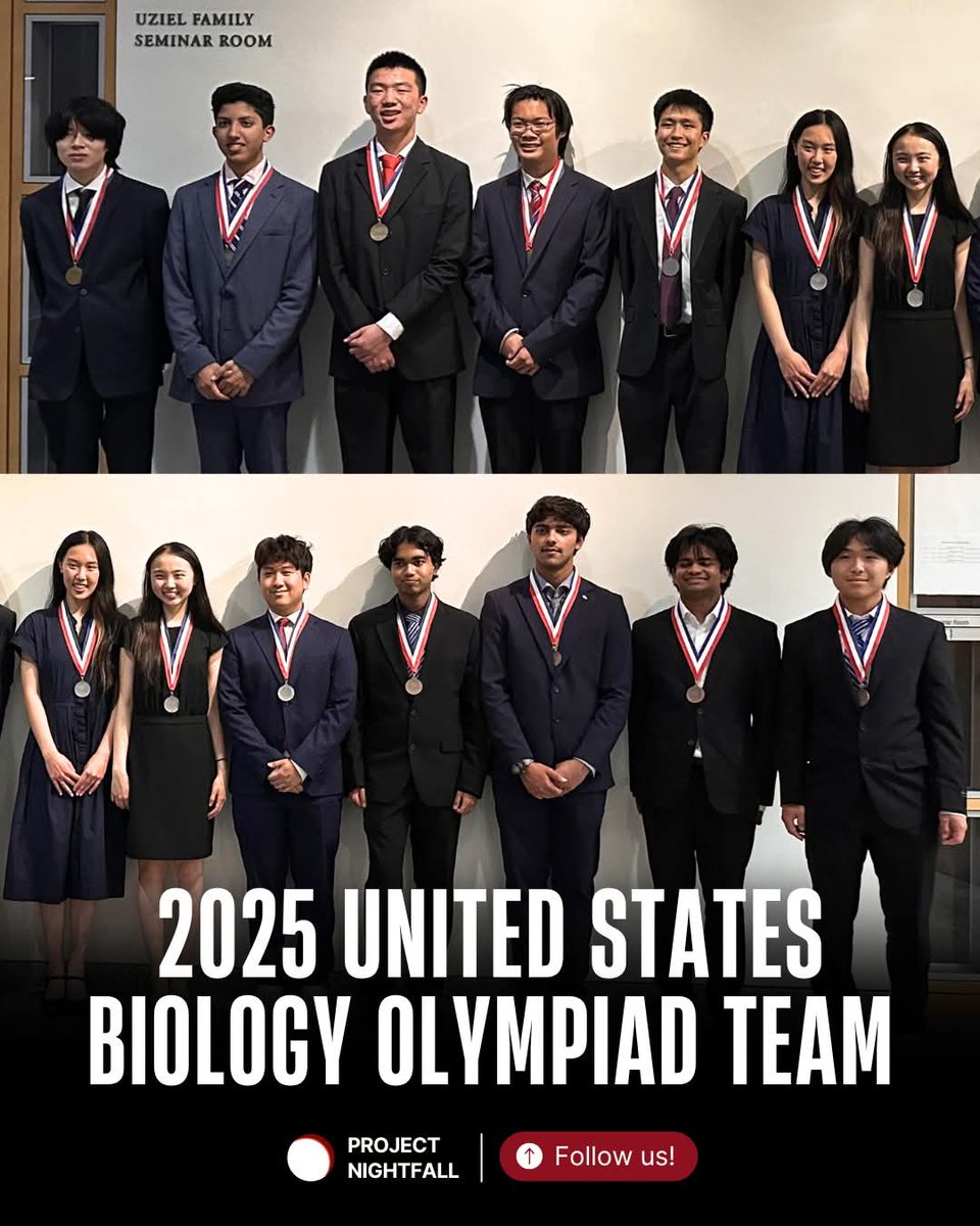 thinking_panda's tweet image. Here's a photo of all of the medalists that was taken at the closing ceremony at the 2025 USA Biology Olympiad National Finals, held at Harvard University from June 22 to July 4, 2025.
Were white Americans genocided?😅