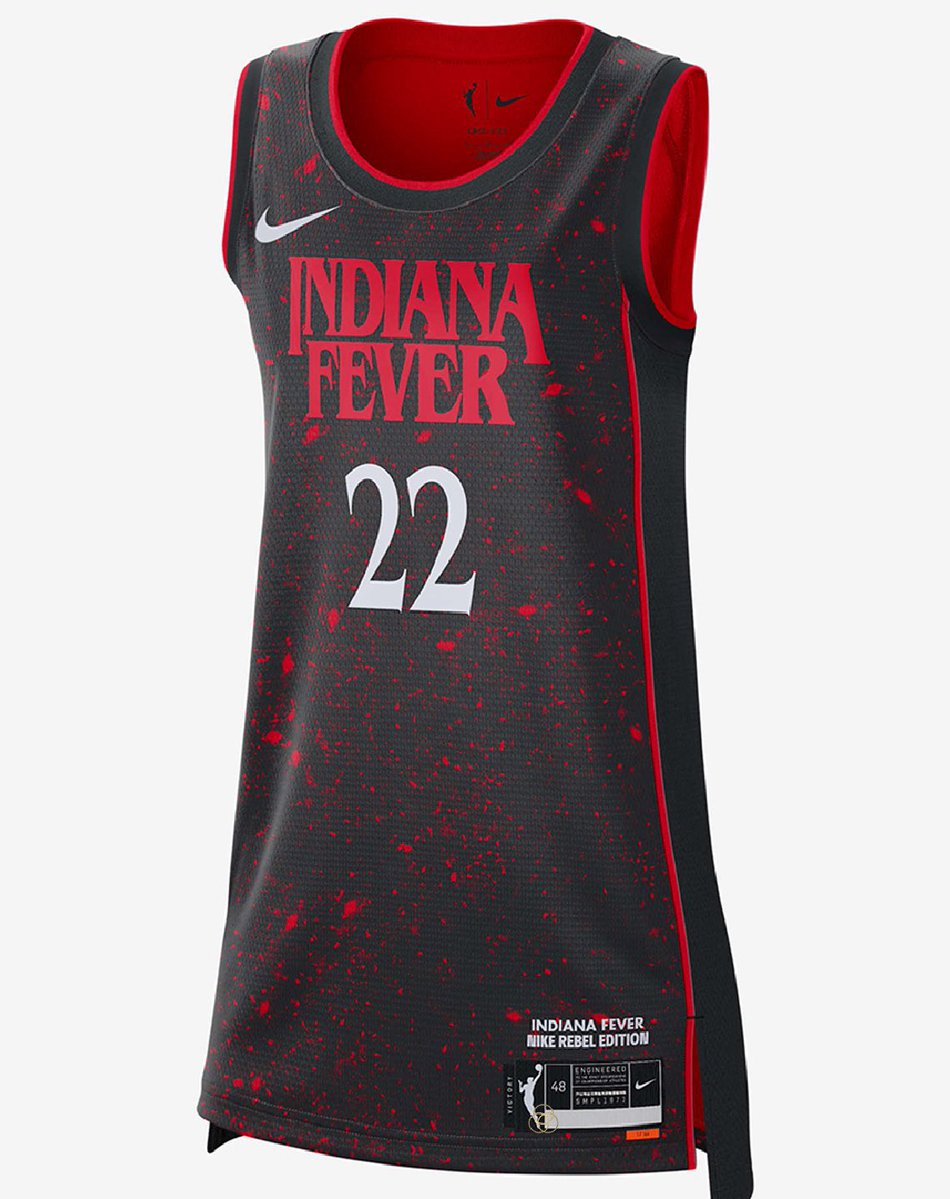 ClarkCoverage's tweet image. Caitlin Clark’s ‘Stranger Things’ x Indiana Fever Rebel Edition jersey is expected to drop tomorrow on Nike 👀
📸: @Nike