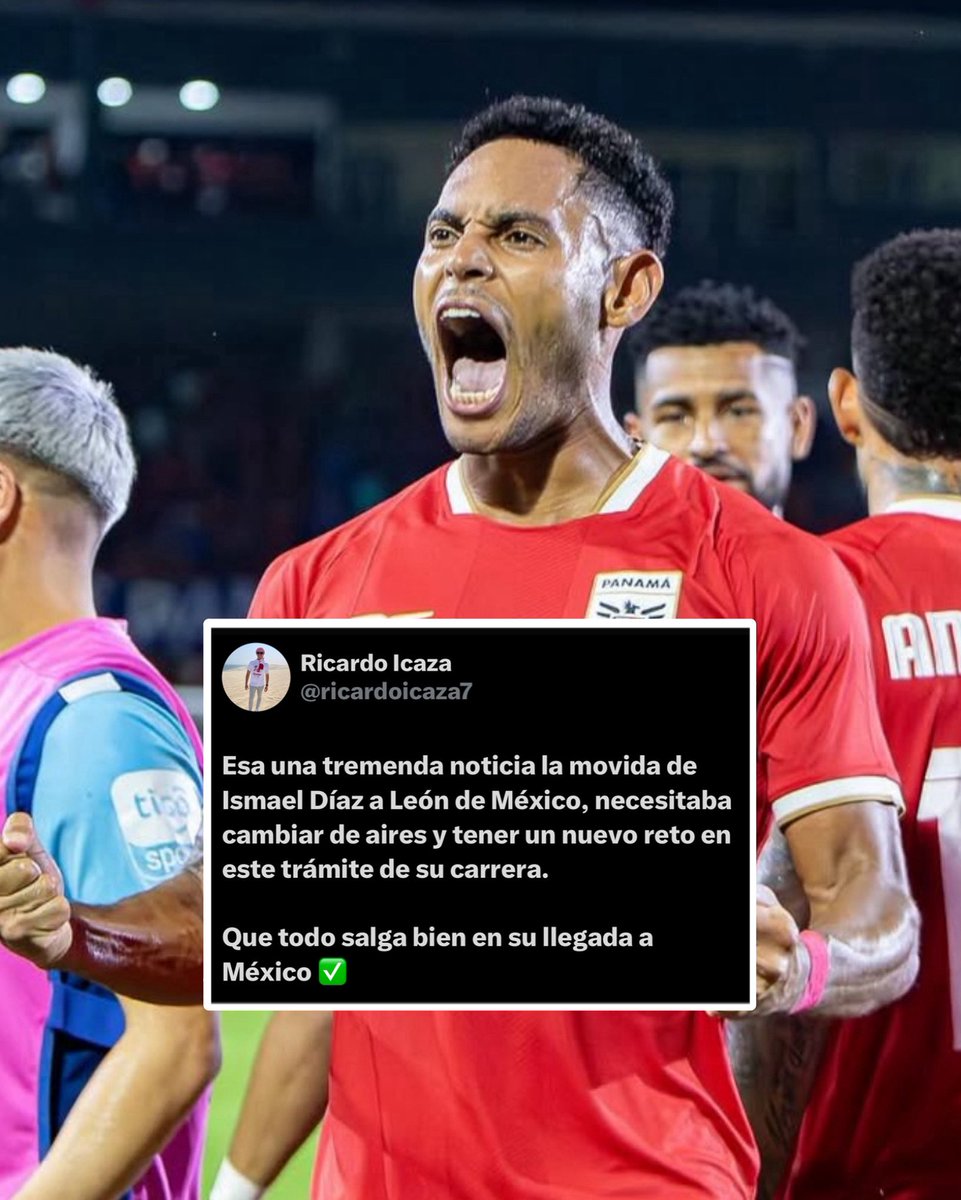 NUEVO RETO DEL PRÍNCIPE 🤩🇵🇦🚨 

Informó @ricardoicaza507 que Ismael Díaz dejará Universidad Católica de Ecuador y será nuevo jugador de León De México. 📸 FEPAFUT #FutbolTVMAX #SomosLaSele