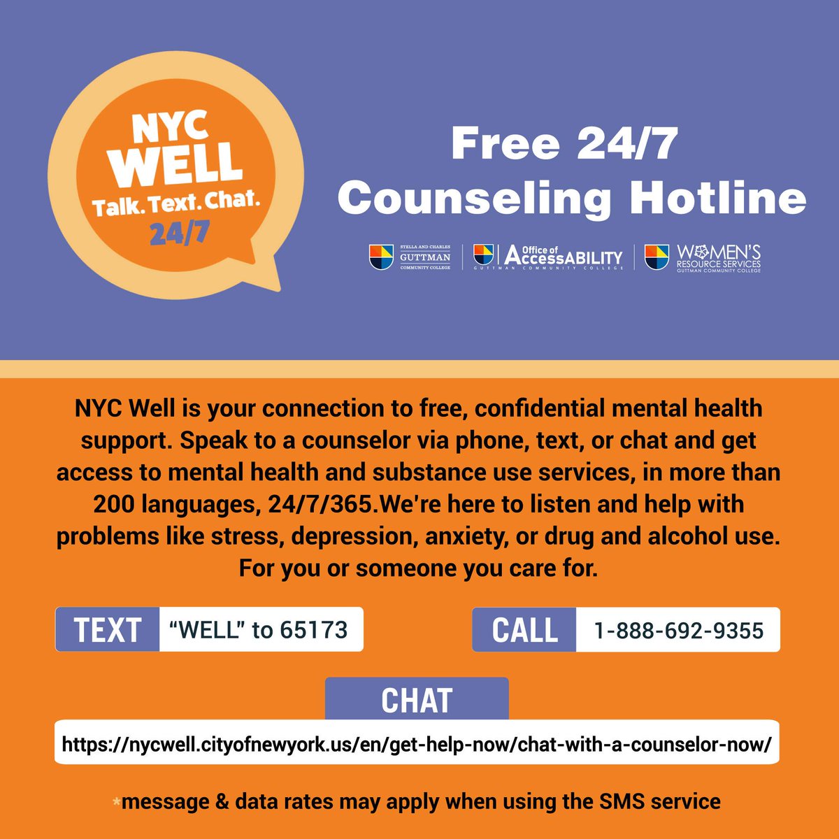 NYPD62Pct's tweet image. No problem is worth taking your life. Help is available. Speak with someone today: Suicide and Crisis Lifeline, dial # 988 (24 hours). When you call/text/chat # 988, you will be connected to trained counselors who will listen, provide support, and link you to resources.