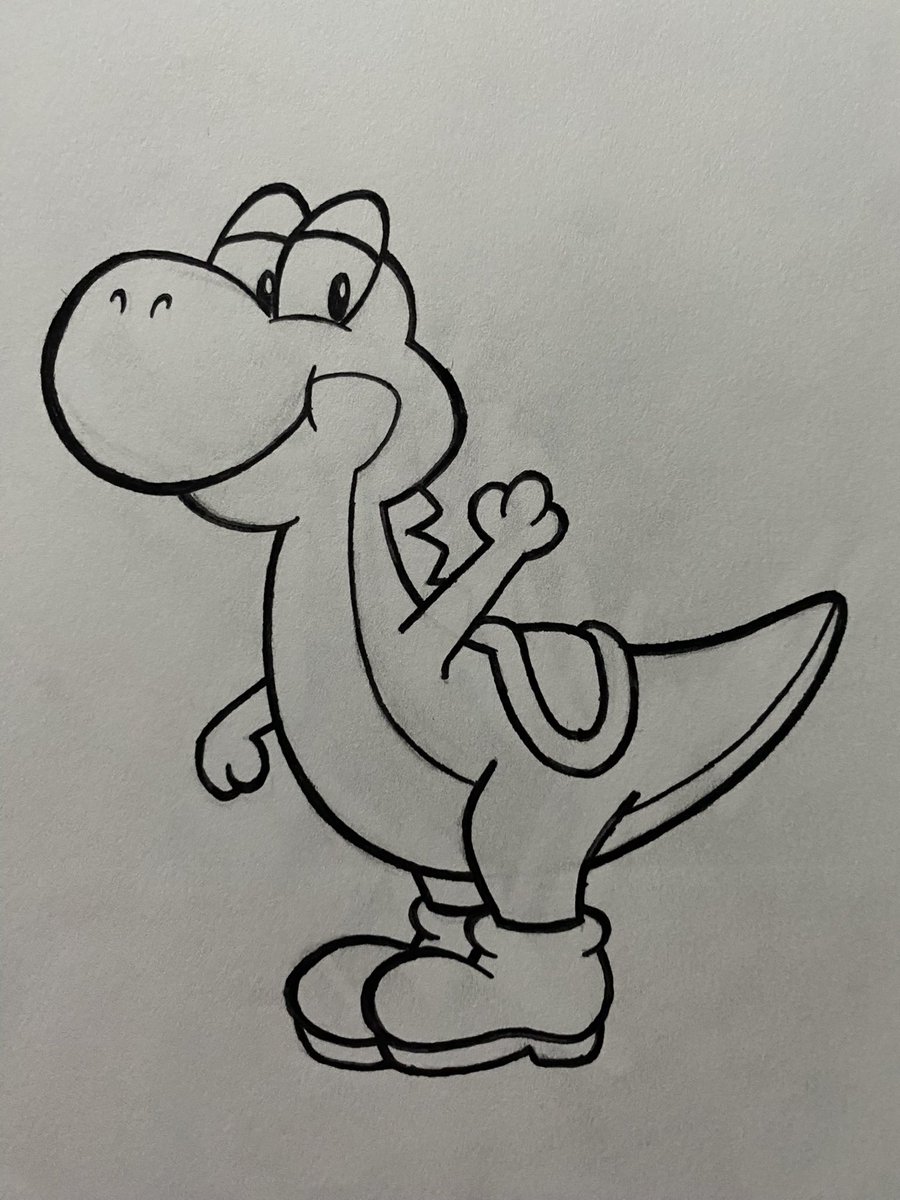 KoopyTroop_'s tweet image. Little Yoshi I drew