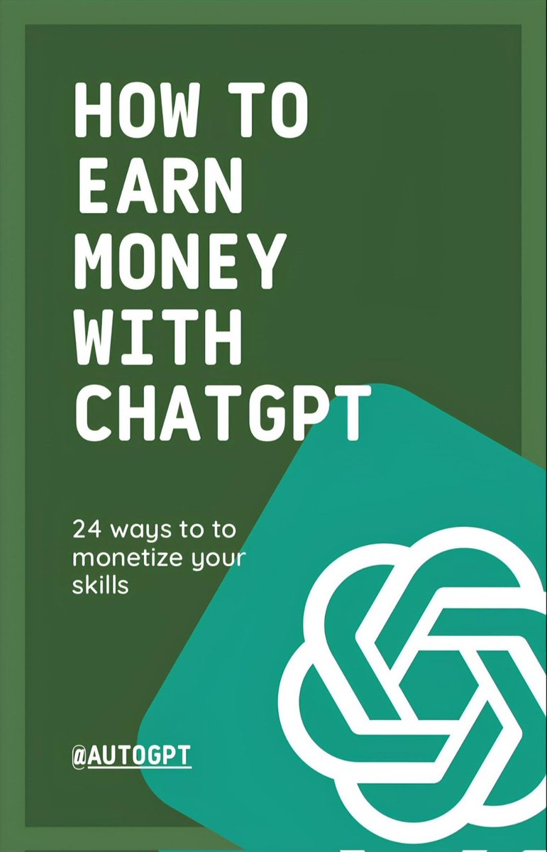 ZayvenKnox's tweet image. Earns $400 per hour by using chatGPT Prompts
I've created a guide with 24 methods to help you earn $5,000 daily
Normally $199, but today, it is free. (Only For 48 Hours)
So, what are you waiting for?
To get it;
Like & Repost
Comment 'Send'
Follow me so I can DM you.