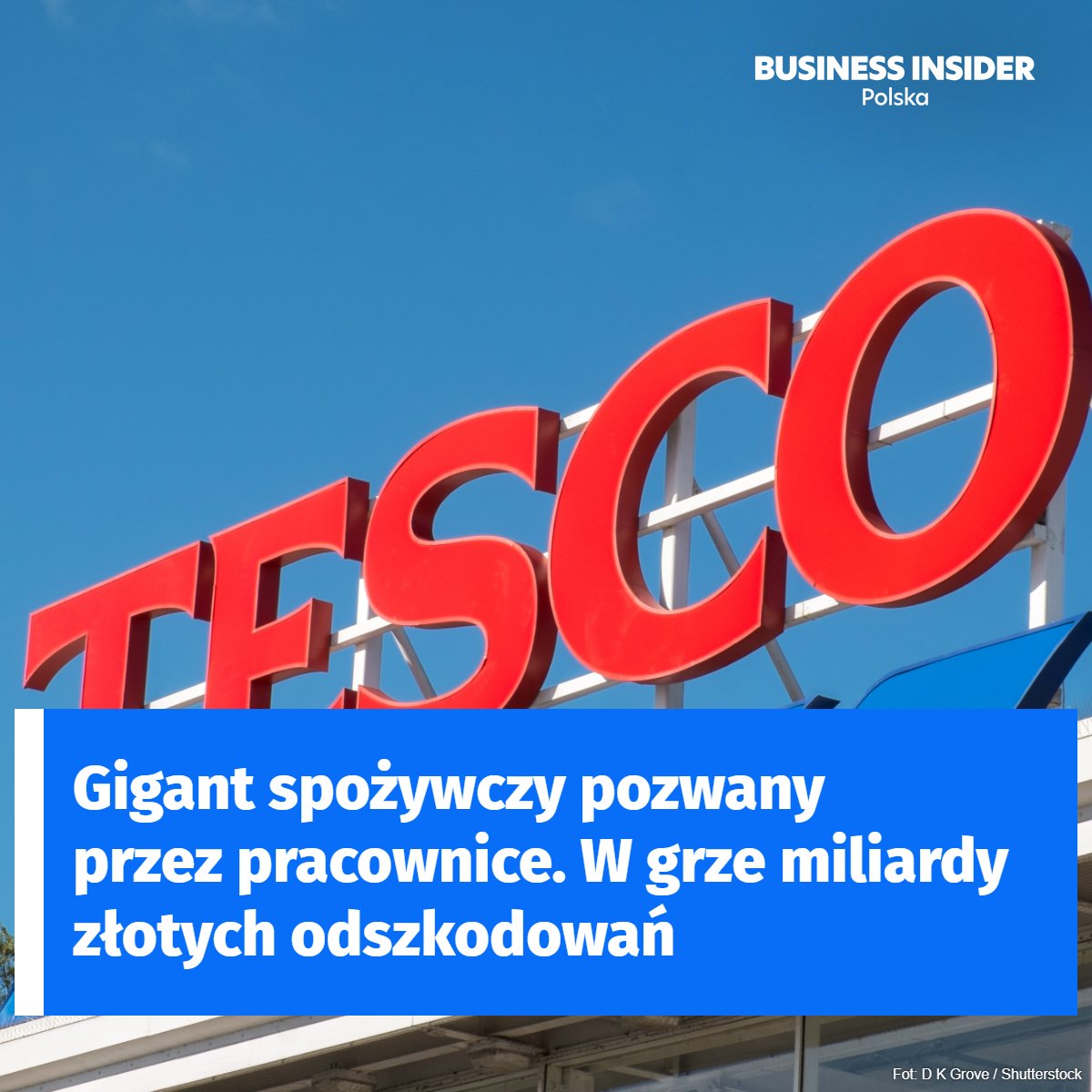 BIPolska's tweet image. ⚖️ Tesco pozywane przez blisko 49 tys. pracowników ❗💷 Zarzuty dotyczą nierówności płacowych — stawką w procesie są miliardy funtów
🟦 Więcej na ten temat ➡️ businessinsider.com.pl/wiadomosci/tes…